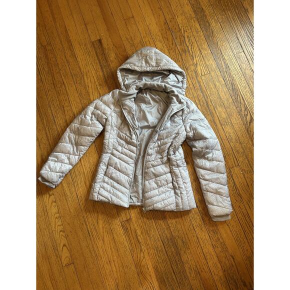 Xersion Jacket Womens Medium Hooded Quilted Full Zip Puffer Lightweight Winter - Picture 1 of 8